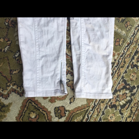 InWear white jeans w reinforced knee & ankle zip - Picture 5 of 7
